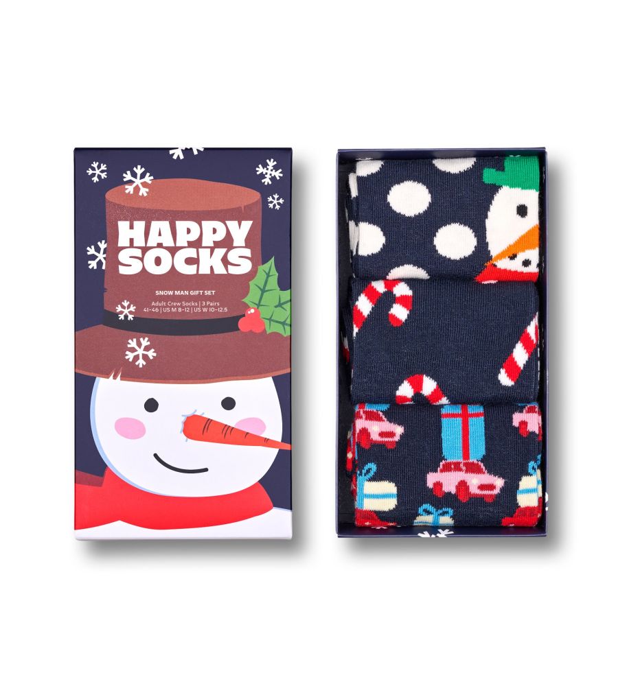 Happy Socks Holiday Navy Gift Set - 3-Pack