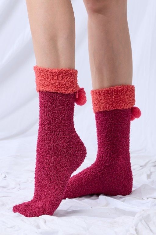 lords x lilies Sokken wijnrood