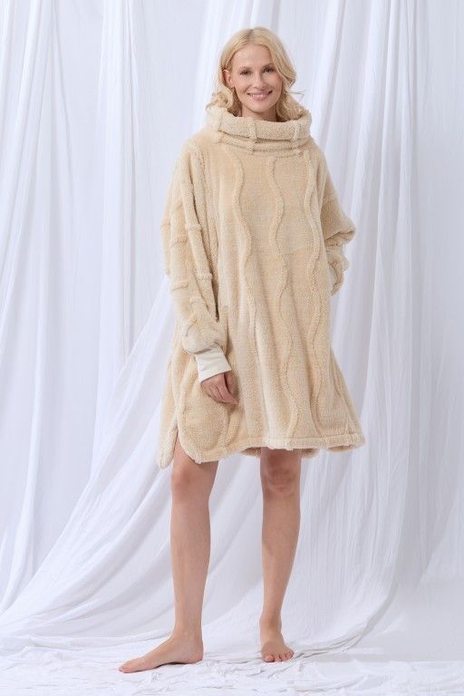 lords x lilies Dames poncho beige