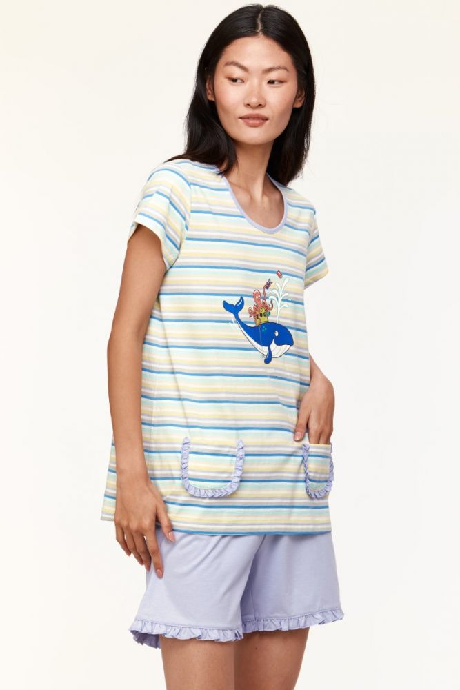 Woody Meisjes-Dames Pyjama multicolor