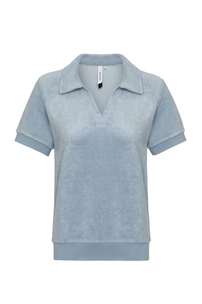 lordsxlilies Dames T-Shirt+Shorts, grijsblauw