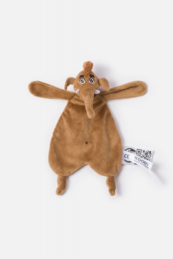 Woody Knuffeldoekje mammoet