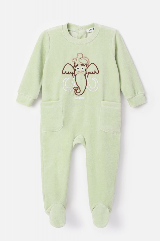 Woody Kruippakje pastelgroen