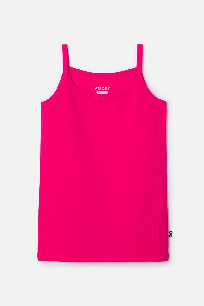 Woody Meisjes Singlet fuchsia