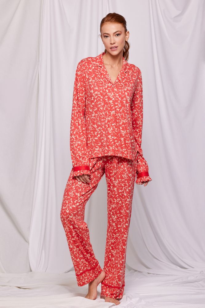 Woody Dames Pyjama bloemen print