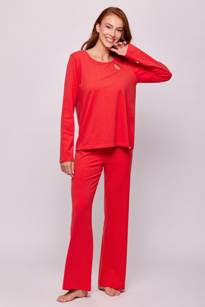 Woody Dames Pyjama rood