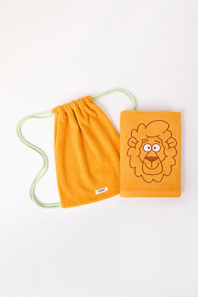 Woody Handdoek oranje