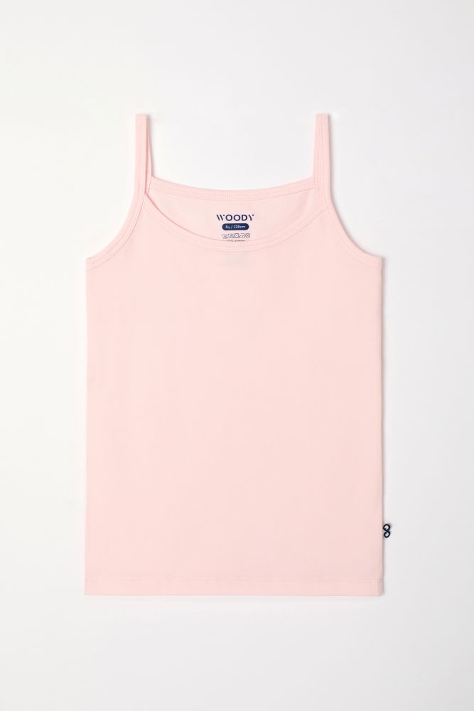 Woody Meisjes Singlet lichtroos