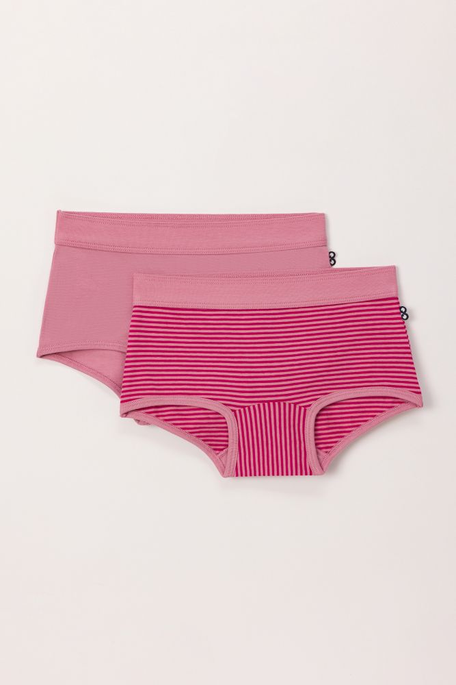 Woody Meisjes Boxer set roze + streep