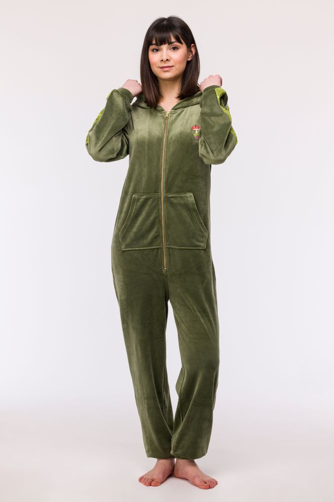 Woody Meisjes-Dames Onesie kakigroen
