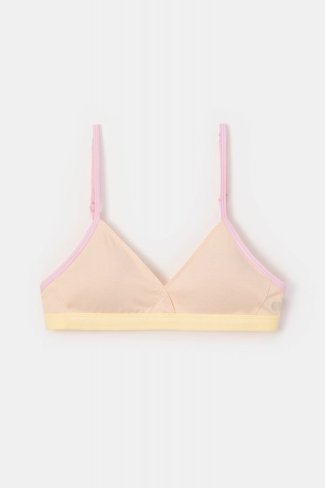 Woody BH geel-roze streep