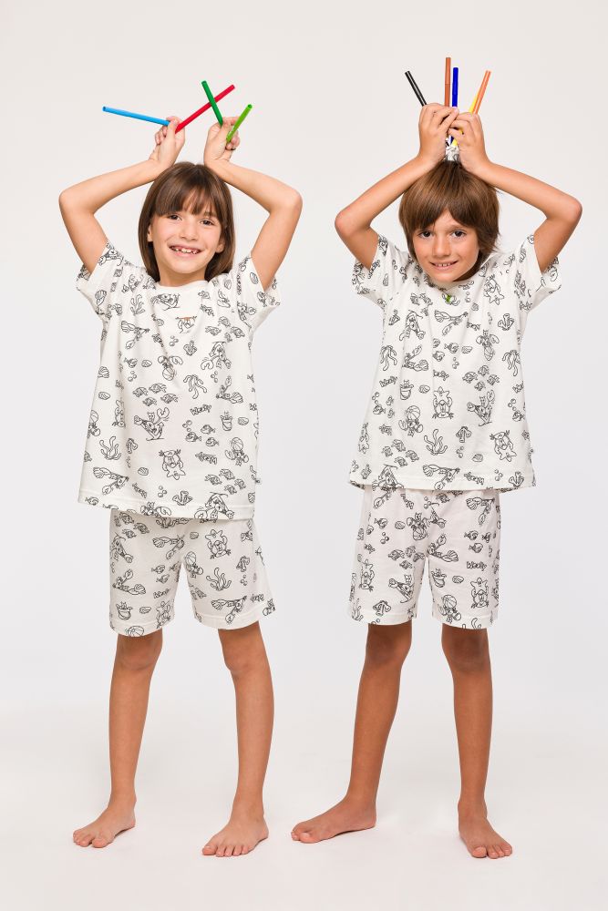 Woody Unisex Pyjama krab color me print