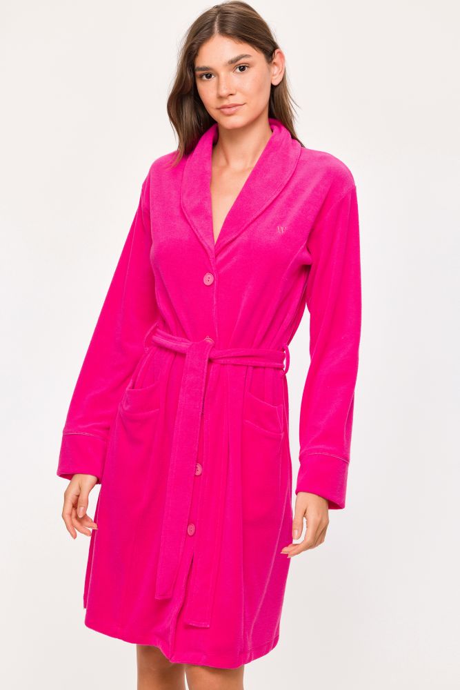 Woody Dames Badjas fuchsia