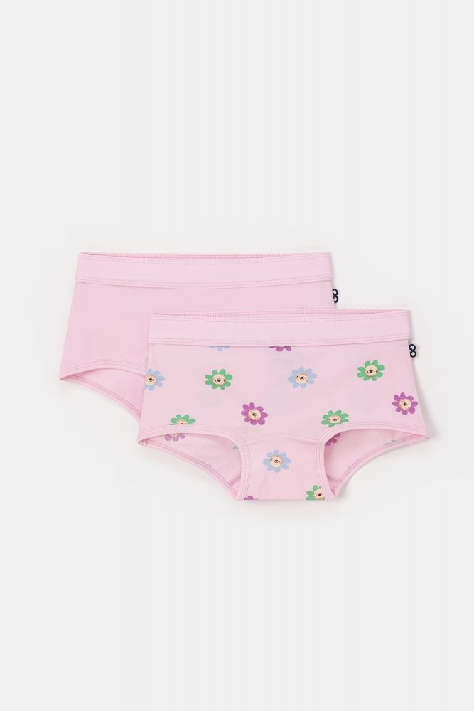 Woody Meisjes set lichtroze + bloe