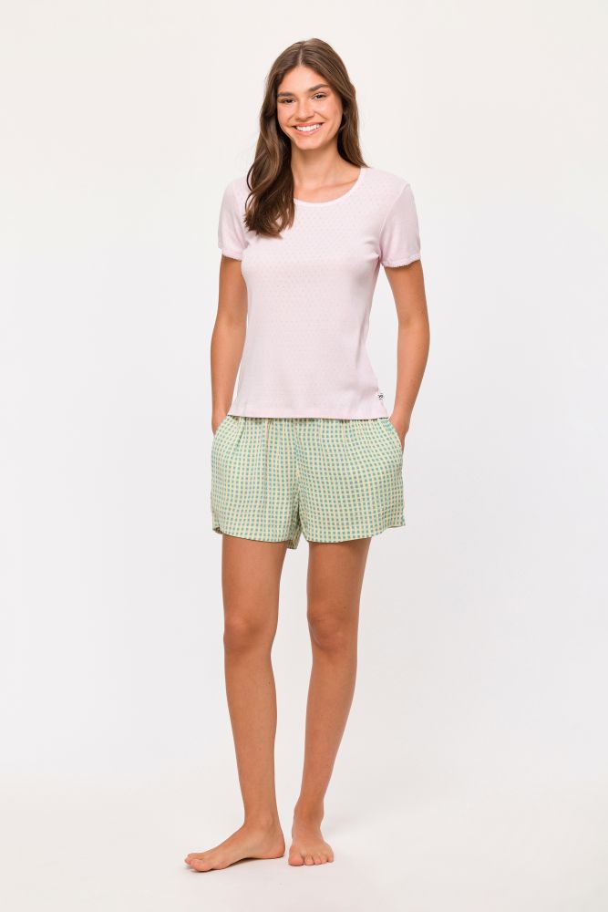 Woody Meisjes-Dames Pyjama lichtroze