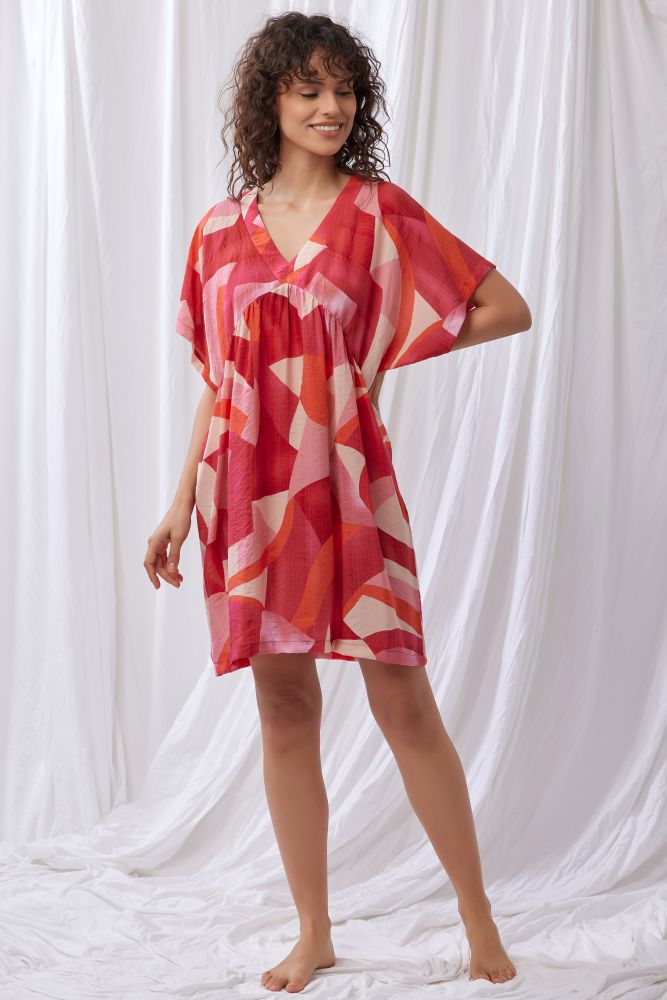 Lords x Lilies Strandjurk rode print