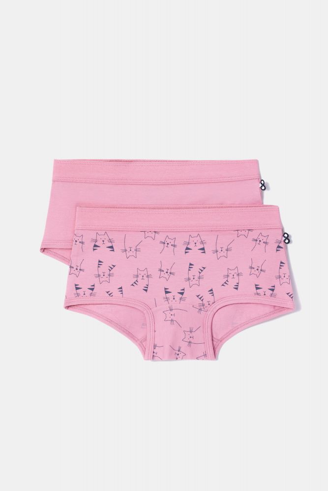 Woody Meisjes boxer set roze + kattenpri