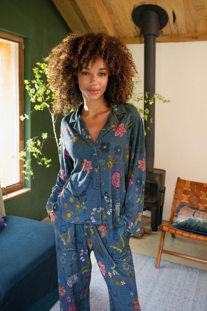 PiP Studio Pyjama Faye+Belin Coco Flower Blue