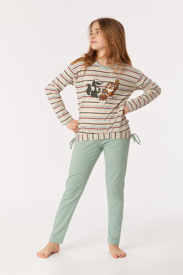 Streven Moment stoel Woody Meisjes-Dames Pyjama multicolor