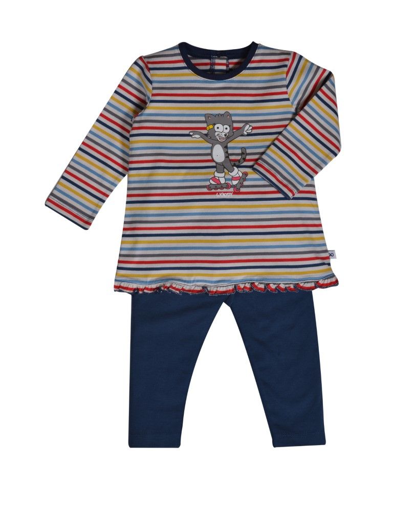 Woody Meisjes pyjama multicolor