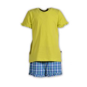 Woody Meisjes pyjama fel geel