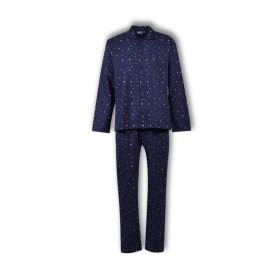 Jongens-Heren pyjama donkerblauw sterren