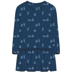 Woody Slaapkleed blauw met kat