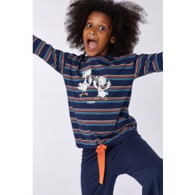 Woody Meisjes-Dames pyjama multicolor