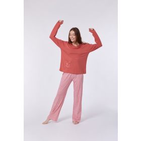 Woody Meisjes-Dames pyjama roze