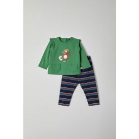 Woody Meisjes pyjama groen