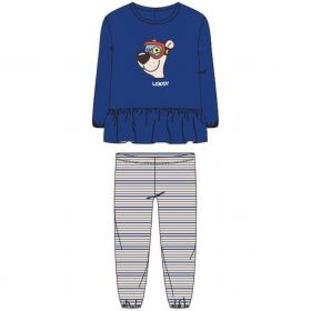 Woody Meisjes pyjama blauw
