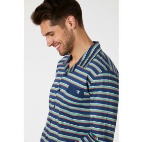 Woody Heren Pyjama classic zeegroen
