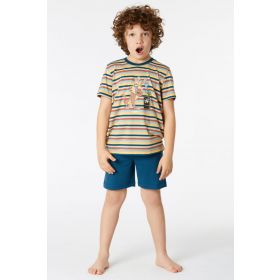 Woody Jongens-Heren Pyjama multicolor