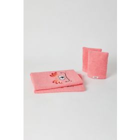 Woody Handdoek roze-50x100cm