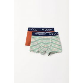 Woody Jongens Boxer duopack roest + fijn