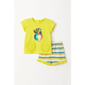 Woody Meisjes Pyjama felgeel