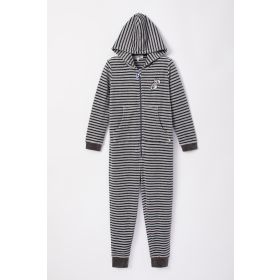 Woody Unisex Onesie grijs-antraciet stre