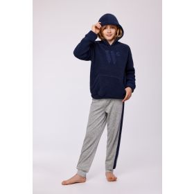 Woody Jongens-Heren Pyjama donkerblauw