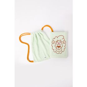 Woody Handdoek pastelgroen-70x140cm