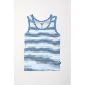 Woody Jongens Singlet blauw-witte streep