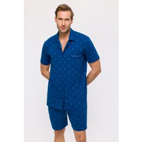 Woody Heren Pyjama zeilbootjes print