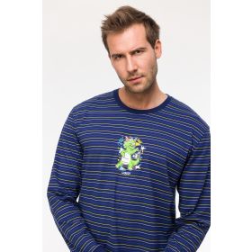 Woody Jongens-Heren Pyjama multicolor streep