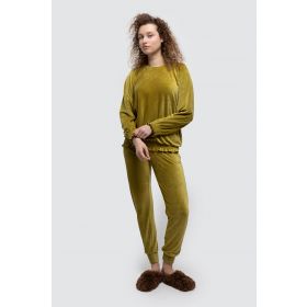 lordsxlilies Dames sweater en broek olijf