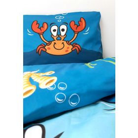 Woody Dekbedovertrek hermietkreeft-140x220cm