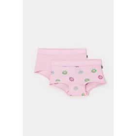 Woody Meisjes set lichtroze + bloe