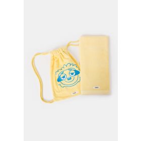 Woody Handdoek lichtgeel-70x140cm