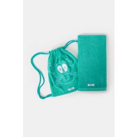 Woody Handdoek turquoise-70x140cm