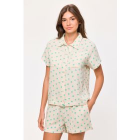 Woody Meisjes-Dames Pyjama palmbomen print