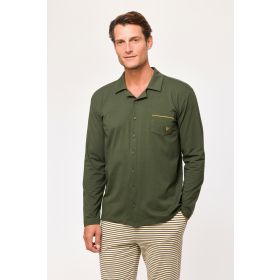 Woody Heren Pyjama donkergroen