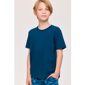 Woody Jongens-Heren Pyjama donkerblauw
